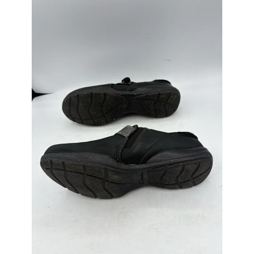 Clarks Collection Shoes Womens Size 8.5 M Comfort Roseville Dot Loafer Black